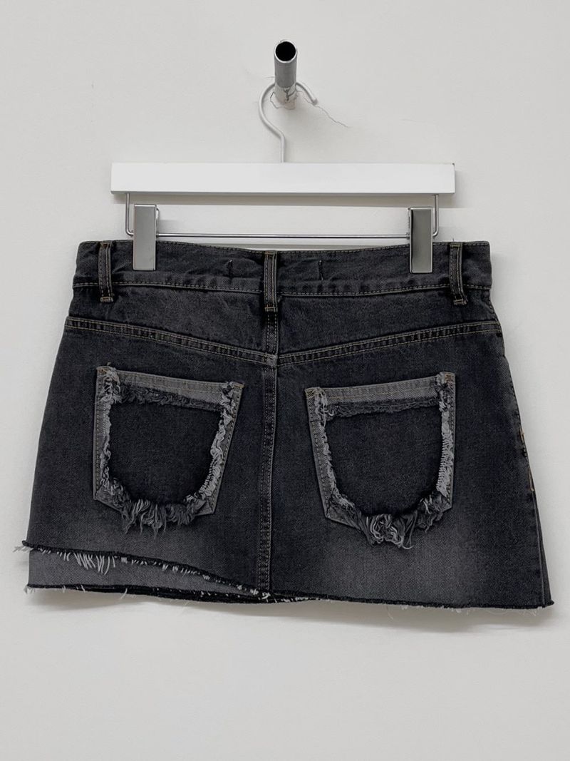 FOLD DENIM-BLACK