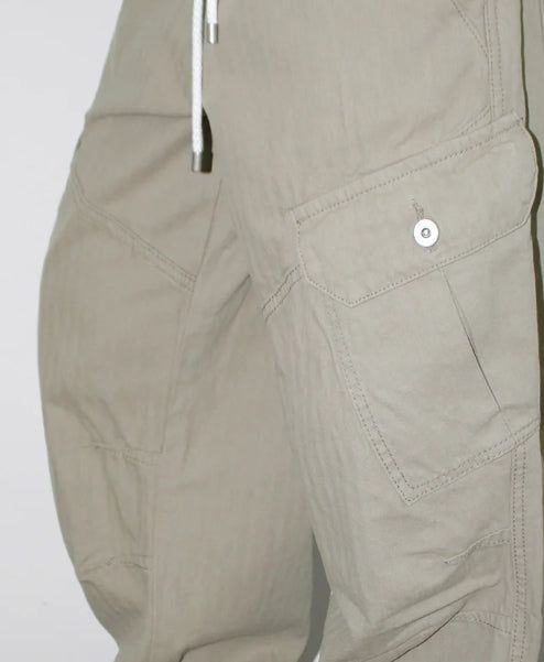 HERRINGBONE CARGO PANTS