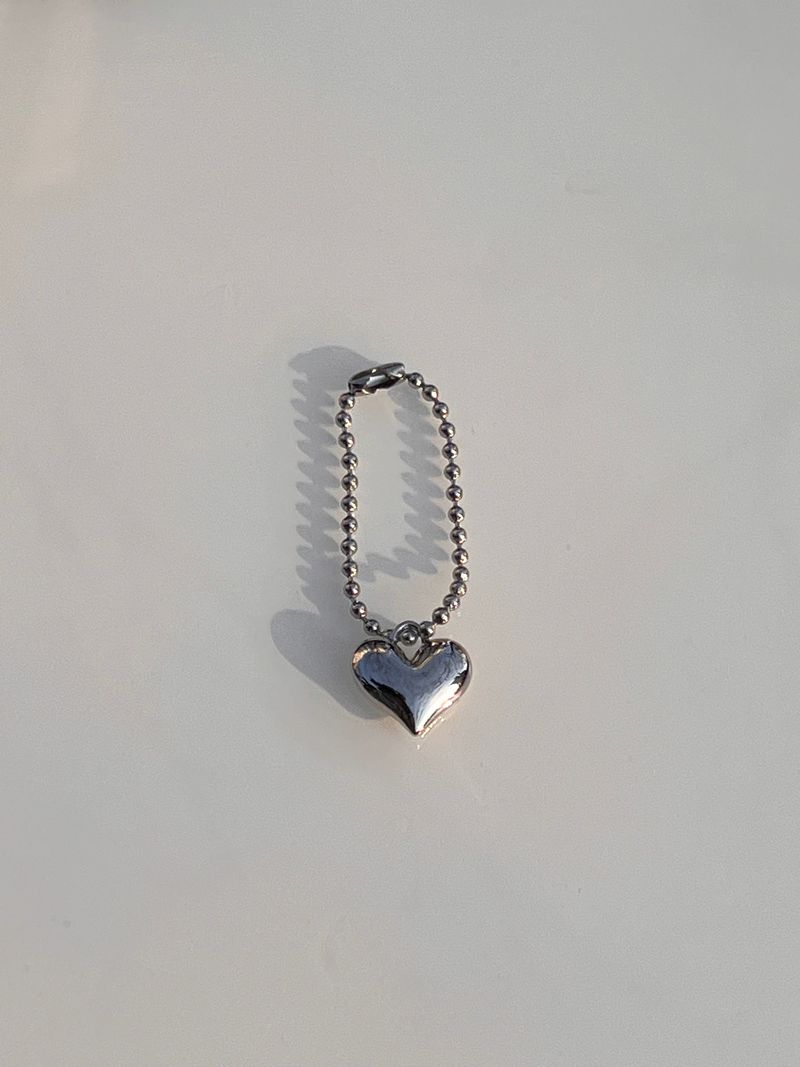 [3YPE] SILVER Chain Ball Keyring / TREEFORFIVE345