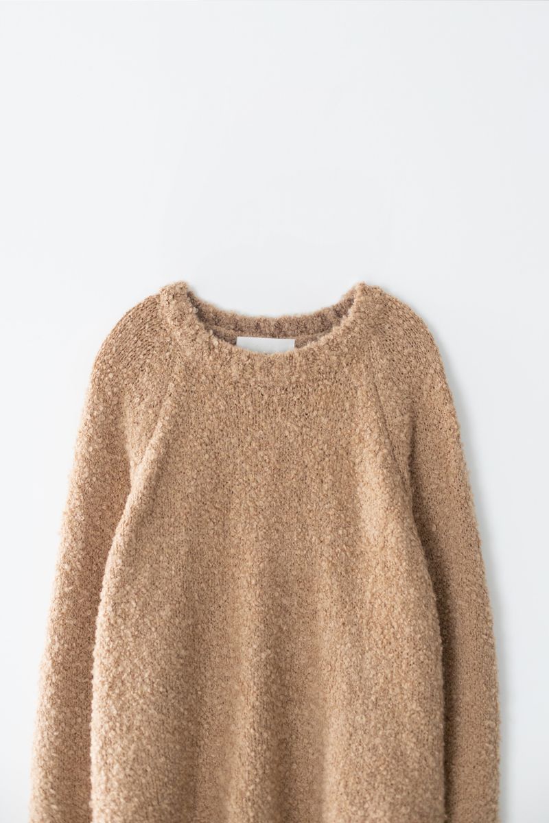 Coil round knit (Beige)