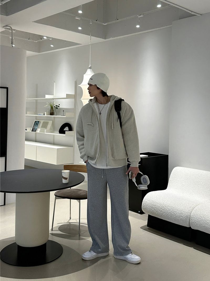 LMN Slay Oversized Fit Knitwear Hooded Padded (3 colors)