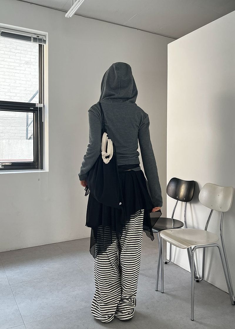 TERRY STRIPE PANTS