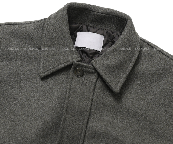 Harrington Overfit Wool Collar Jacket