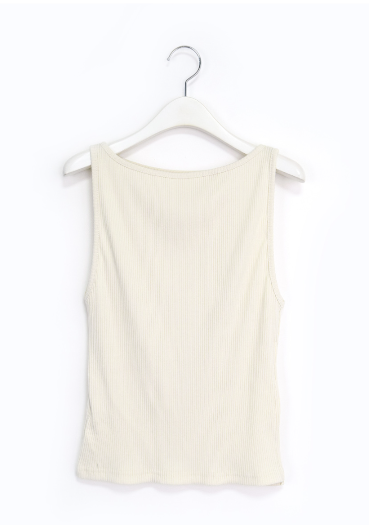 side slit boat sleeveless(3color)