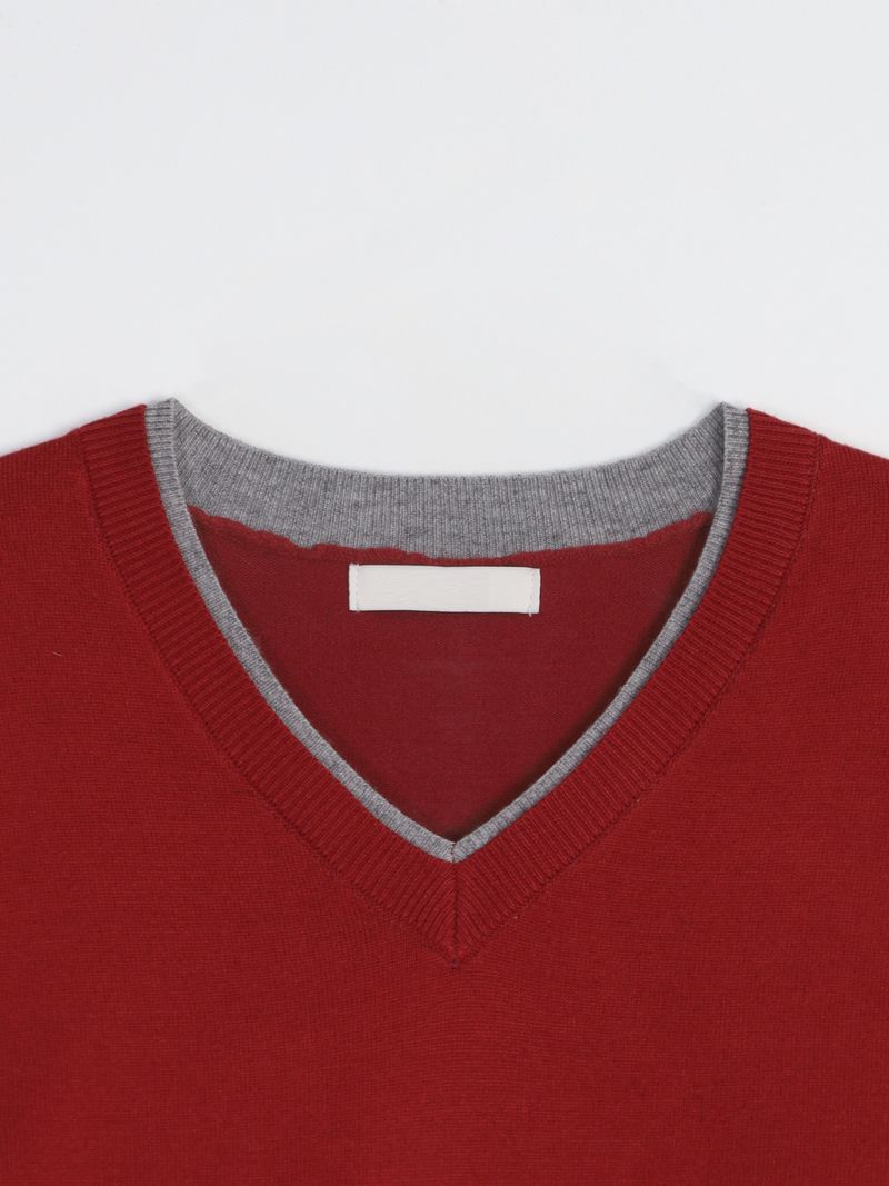Fitz layered vneck