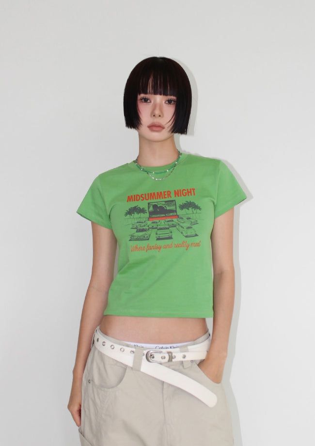 AAKE(アケ)の「MIDSUMMER GRAPHIC TEE(Tops)」