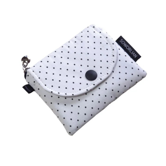 Multi Card wallet _Mini Dot White