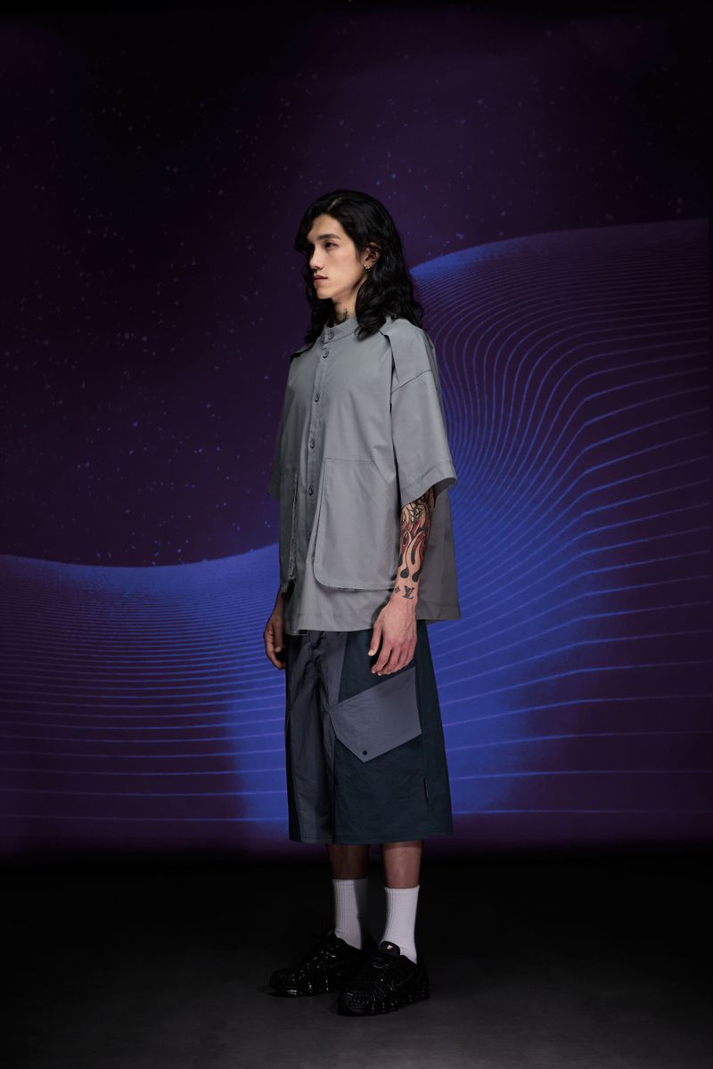 Splice Cropped Shorts