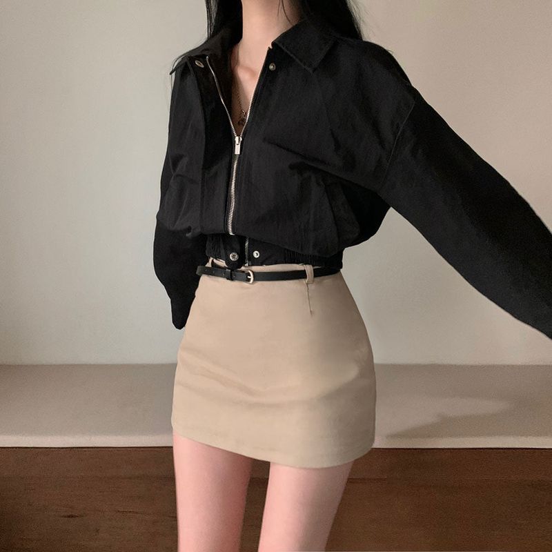 [Bellide made] Bubble Hidden Cropped Field Jacket