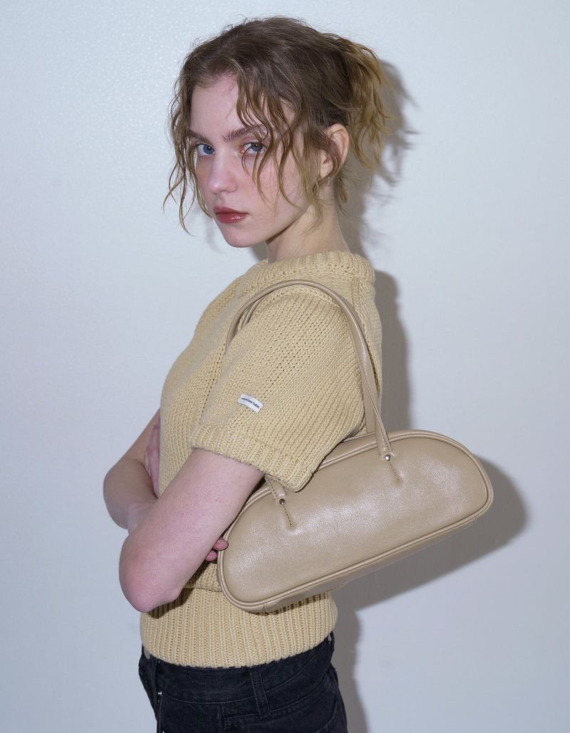 SOMEWHERE BUTTER（サムウェアーバター）の「demi baguette bag - sand beige（Bags）」
