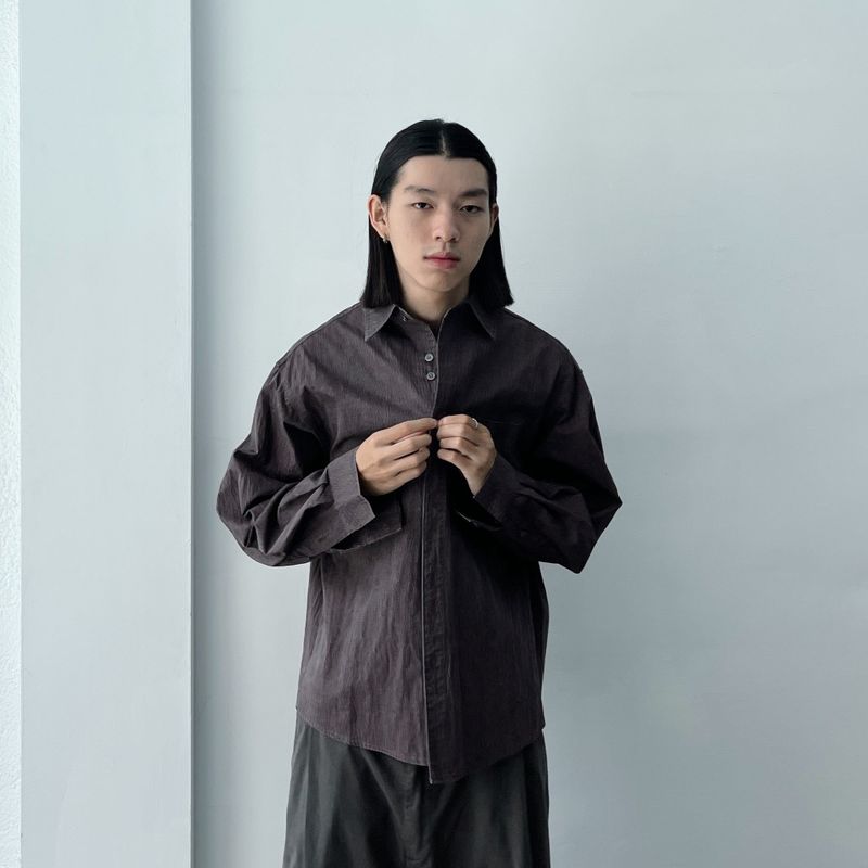 Relaxed Wrinkle Effect Shirt