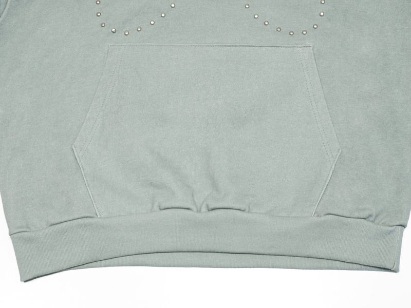 SYMBOL STUD PIGMENT HOODIE MINT