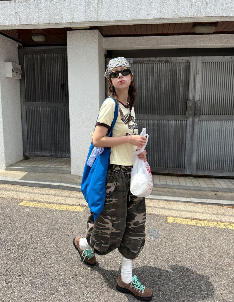 camo bermuda cargo pants