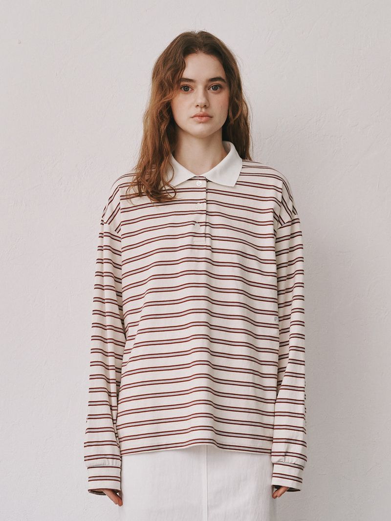 Stripe PK T-shirts (Wine)