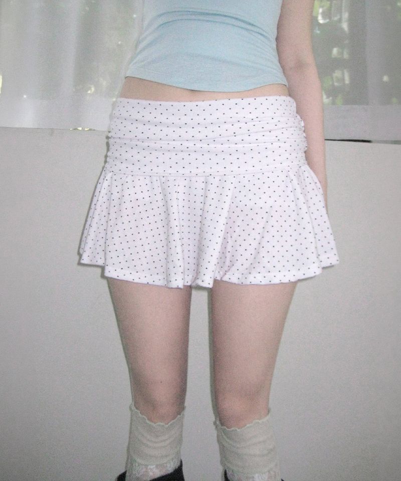 meego（ミーゴ）の「dot folding mini sk (3colors)（Skirts）」
