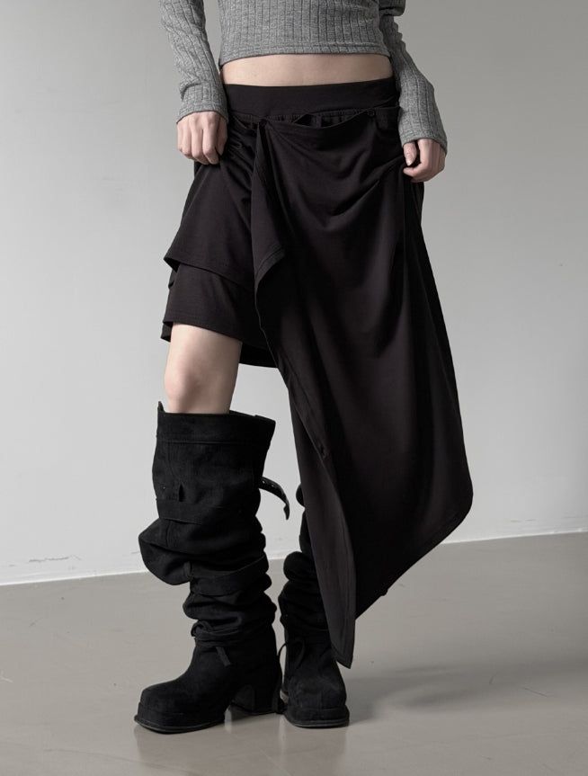 Pinched Drape Skirt