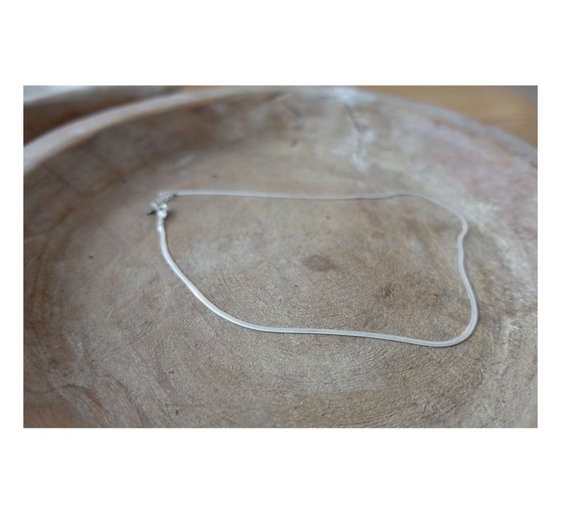 silhouette snake necklace