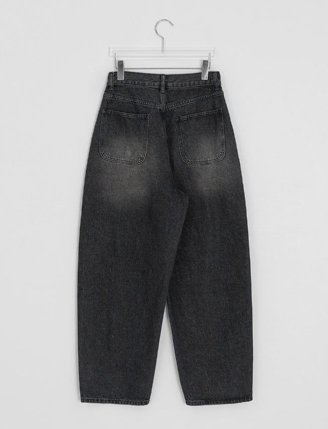 [unisex] Linon Washing Wide Denim Pants