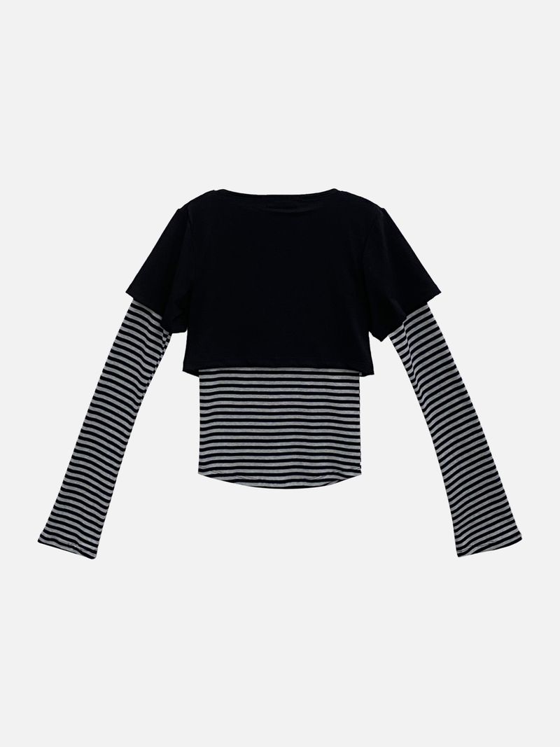 Draped Layered T-Shirt (2c)