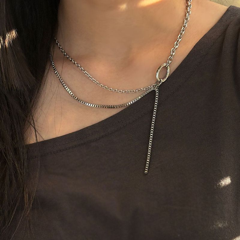 chain drop necklace