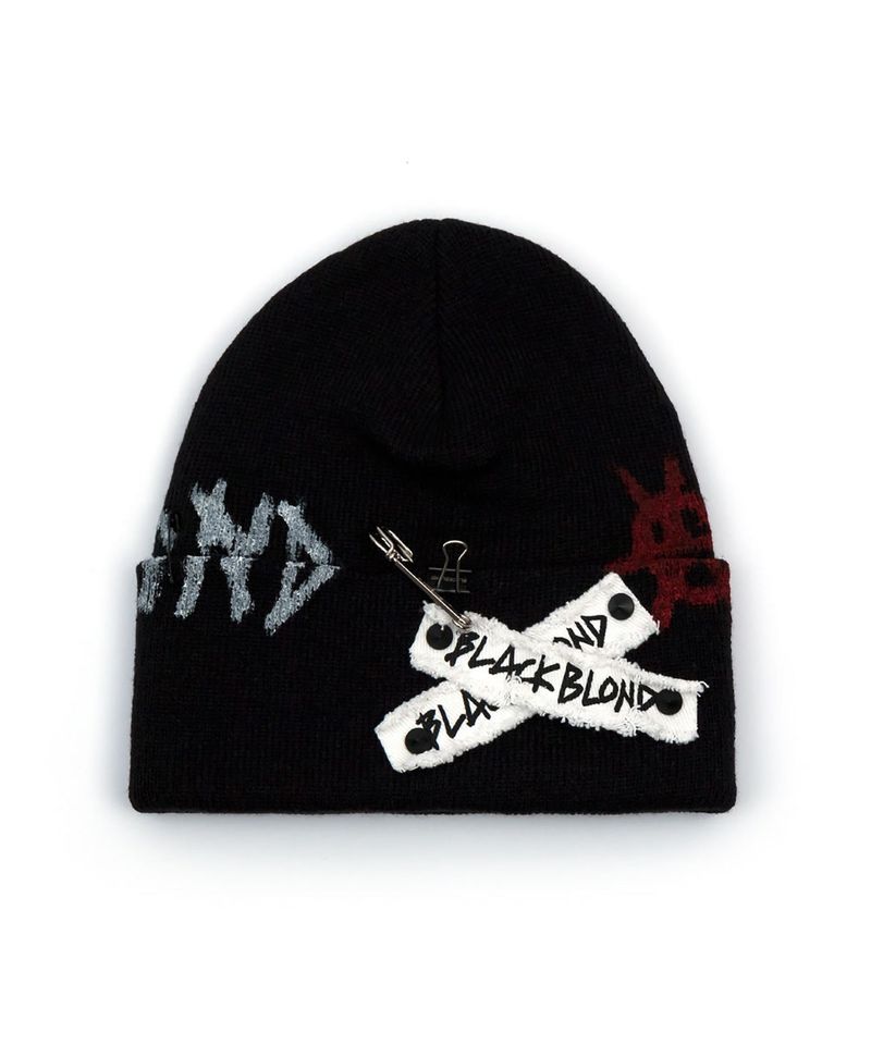 BLACKBLOND（ブラックブロンド）の「グラフィティロゴビーニー（帽子）」