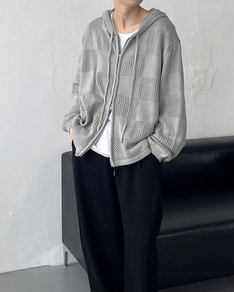 COZINESS（コジネス）の「Noir Two-Way Hood Zip-Up (4 colors)（Tops）」