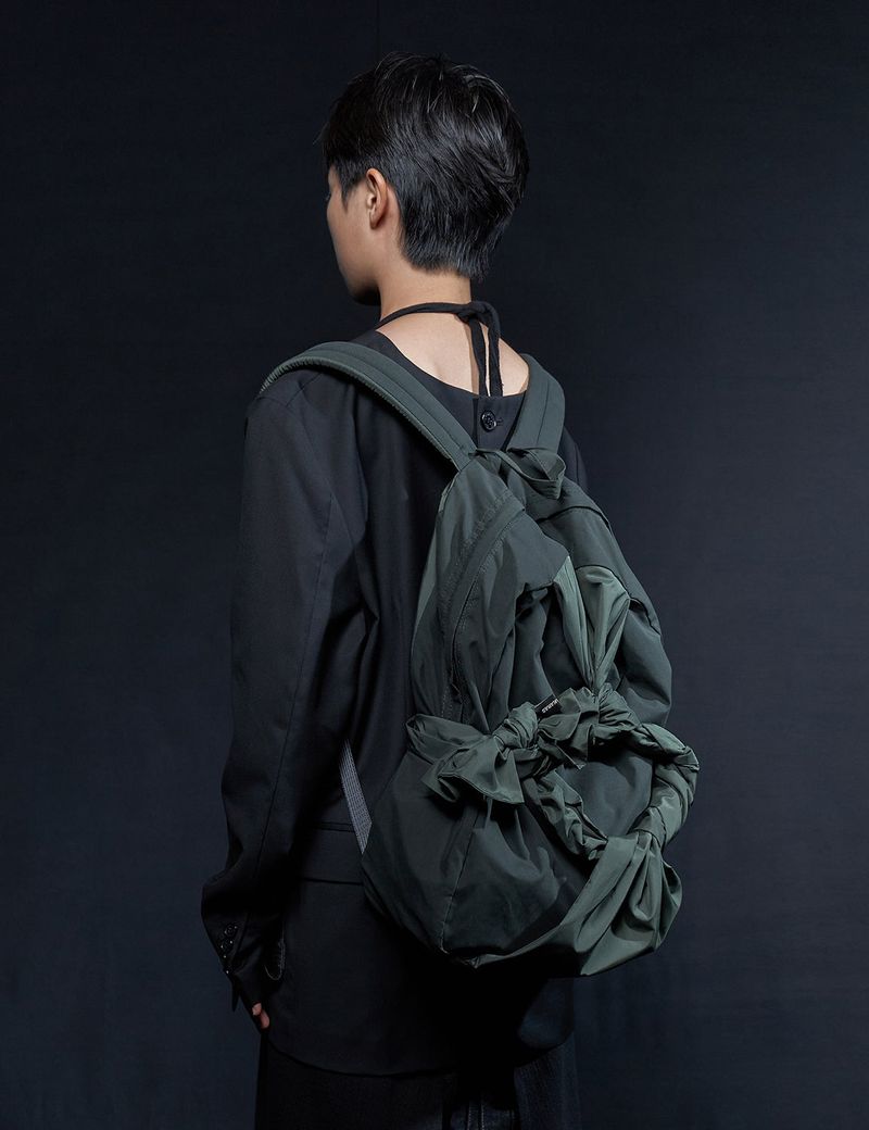 Knotted Backpack (Olive green)