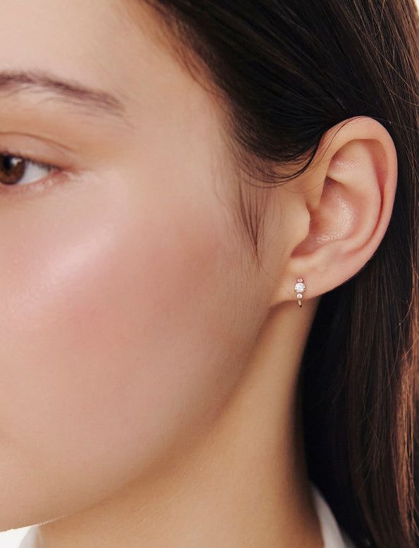 hyeres lor（イエール・ロール）の「26SS★ Truly Essence 14K Stone Point Earrings（Accessories）」
