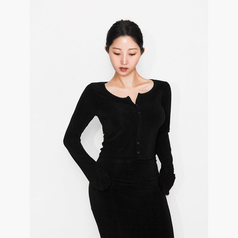 CHAUFEM（ショパム）の「Natalie カーディガン in Black（トップス）」