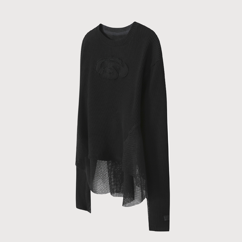 Mesh Waffle long sleeve