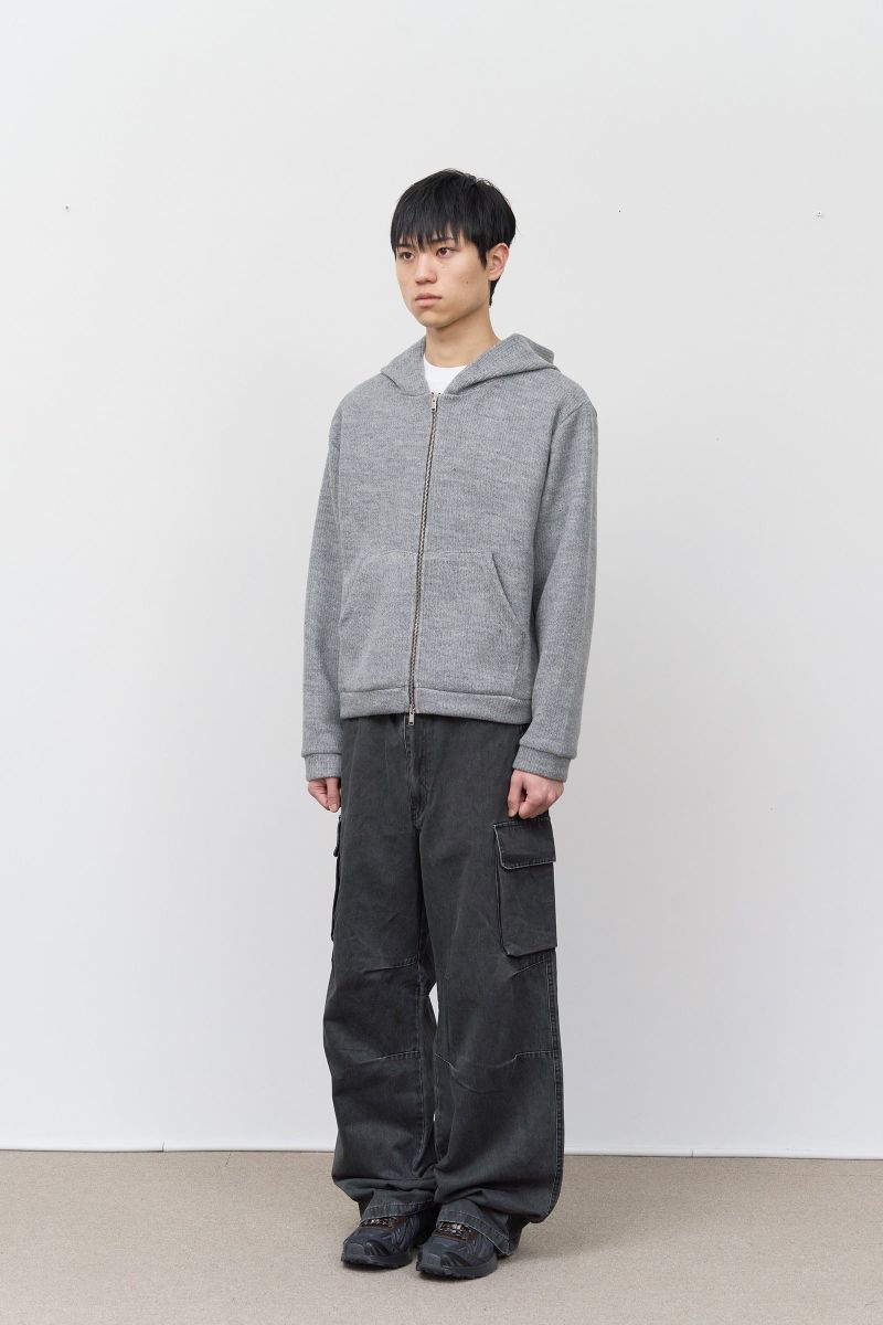 Wet Knitted Zip Hoodie