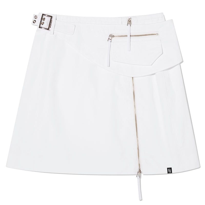 KIRSH（キルシー）の「INCISION COVER-UP SKIRT [WHITE]（Skirts）」