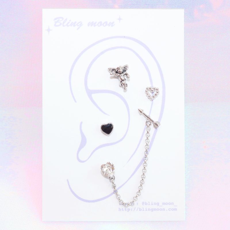 Blingmoon（ブリングムーン）の「[Styling] Angel Love Piercing Set (4 set)（Accessories）」