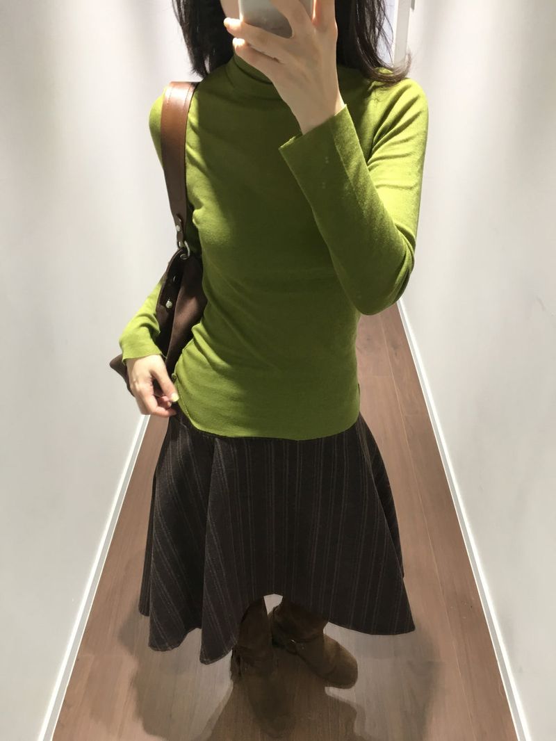 Label Midi Skirt (2color)