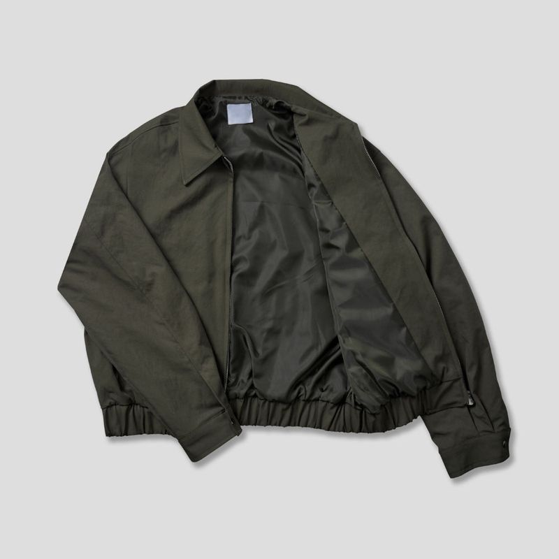 LMN Eco Oversized-Fit Pintuck Collar Jacket (2 colors)