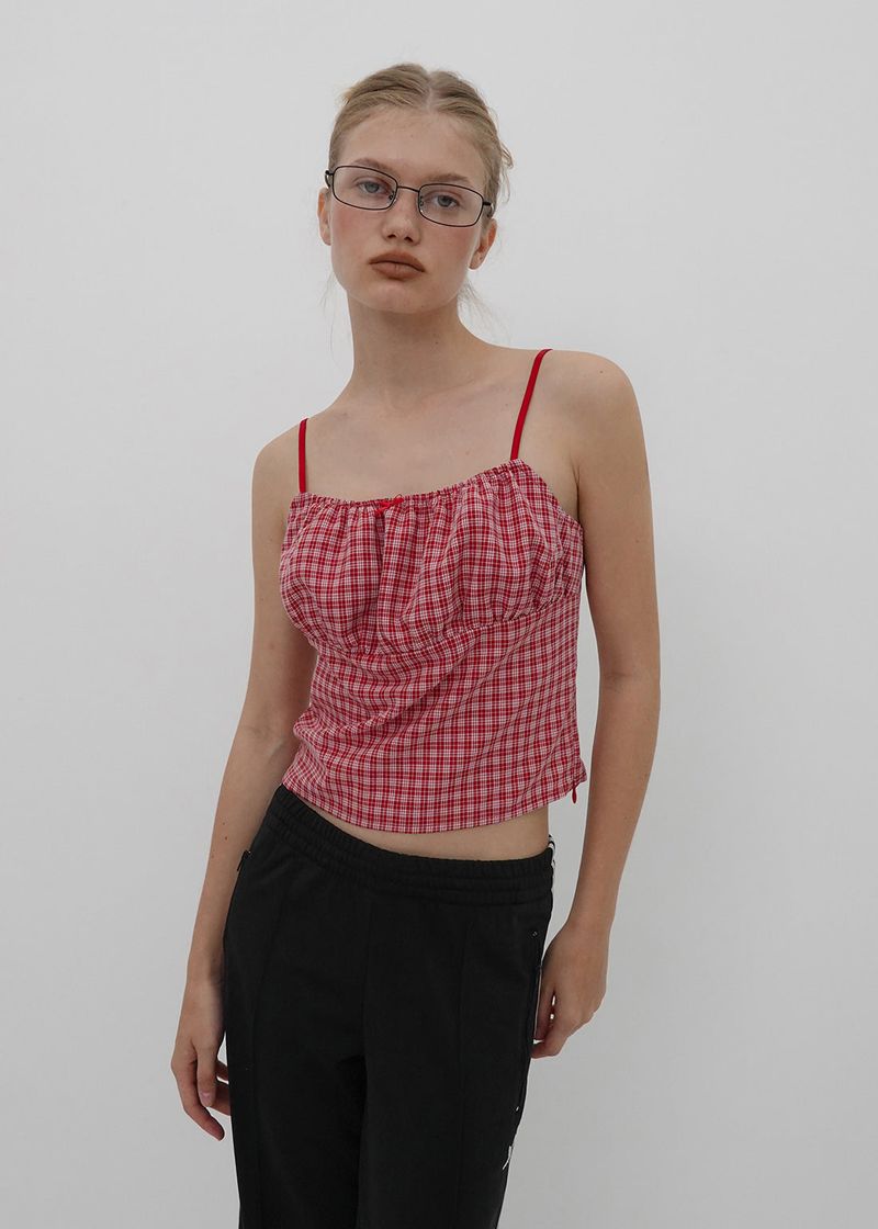 [MADE] Cotia Check Sleeveless Blouse