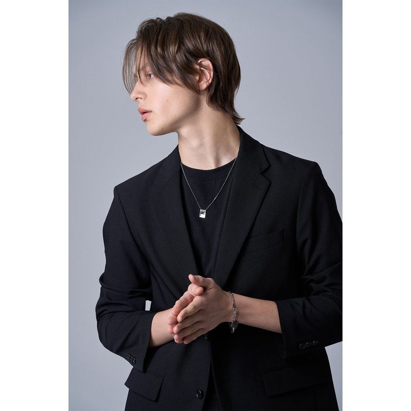 TAG SQUARE SLIM NECKLACE