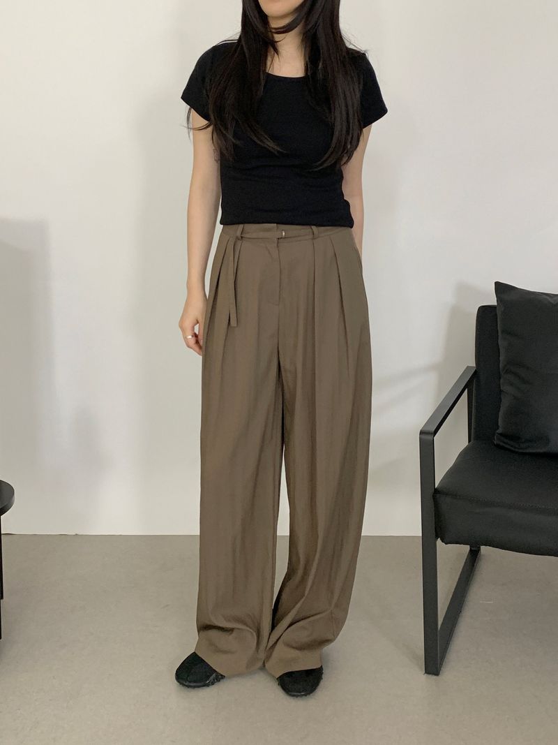 ROIA(ロイア)の「Briki Wide Pintuck Long Slacks(Pants)」