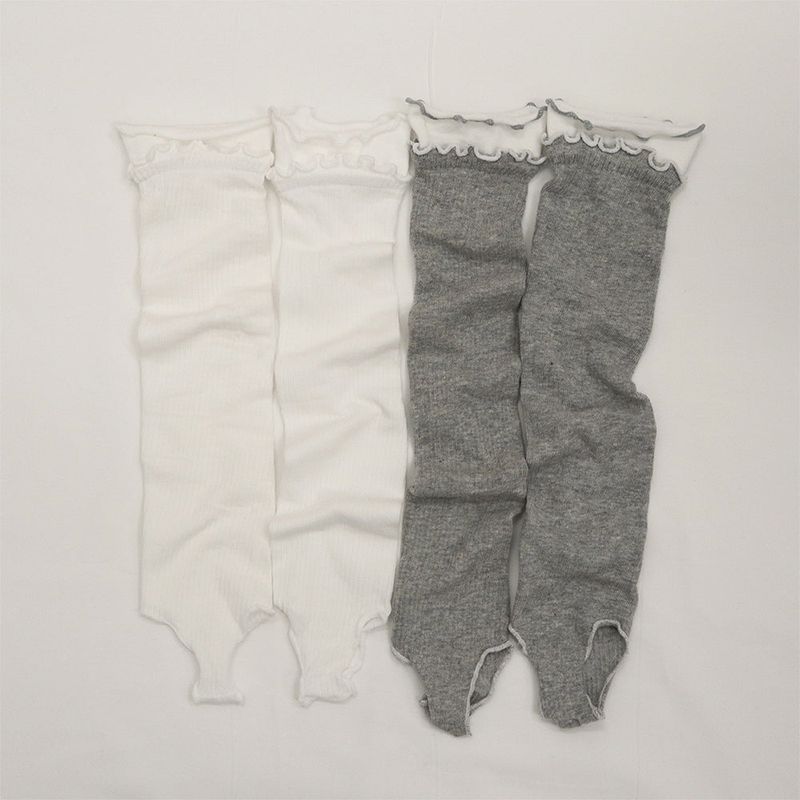 ［2PCS 1SET］MILKY WAVE LEG WARMER