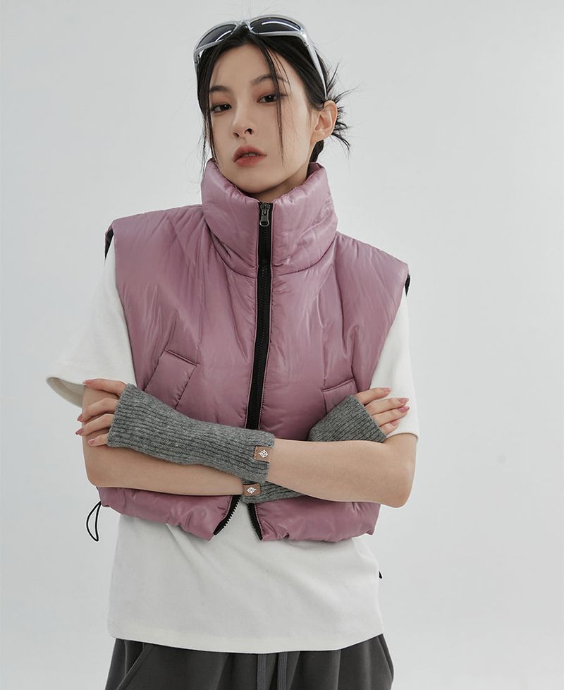 (UNISEX)グルークロップベストダウン