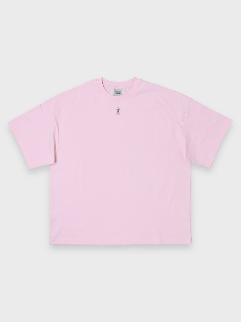 ドゥードゥルスカルTシャツ - ピンク