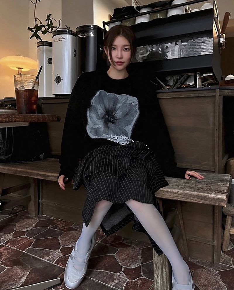 13:13 FLOWER SWEAT SHIRTS_2 COLORS