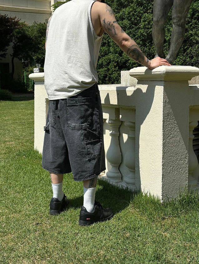 No.0814 stone carpenter denim SHORTS