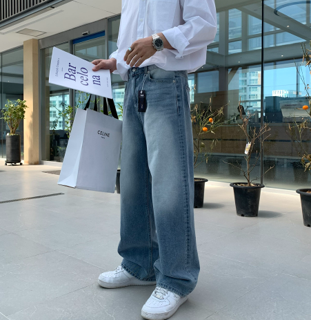 Eden 535 Retro Washed Long Wide Denim