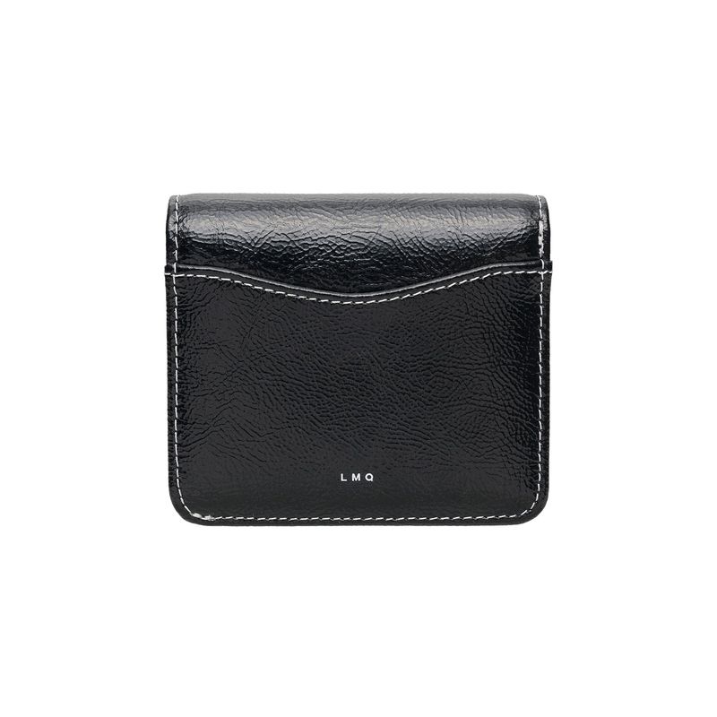 Daisy Photo Slot Half Wallet Bill Card Wallet black