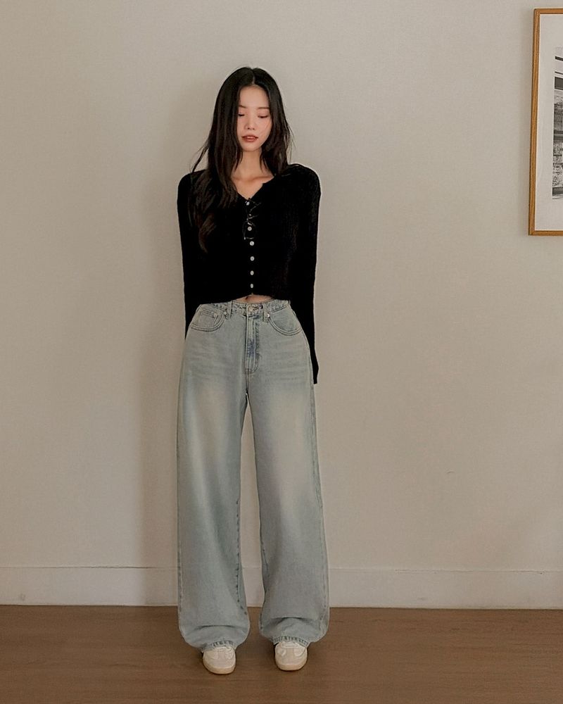  Mua Wide Denim Pants