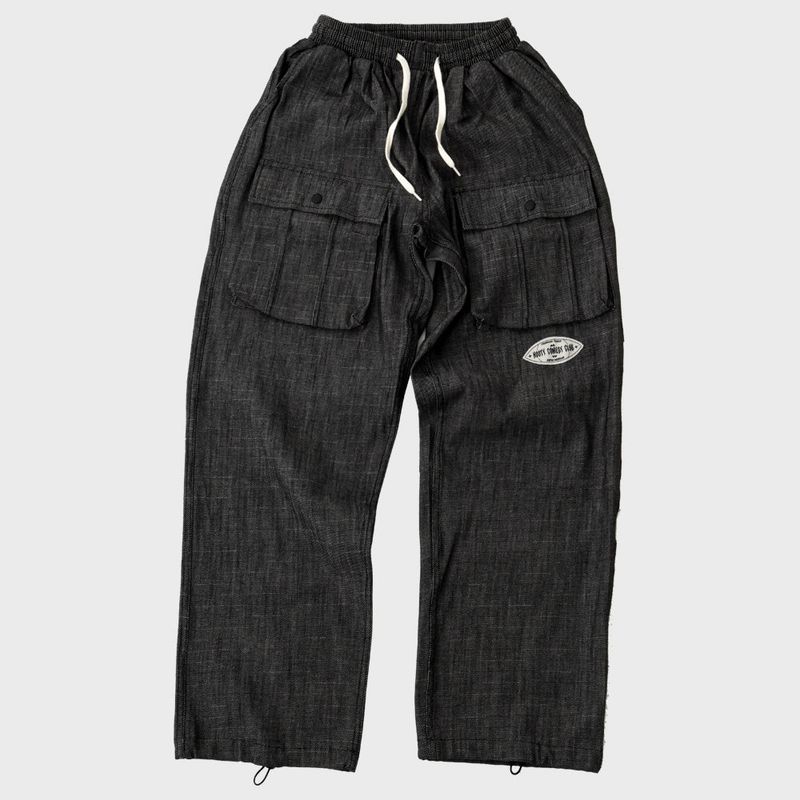 NUMBER EIGHT WIDE CARGO PANTS (BLACK)