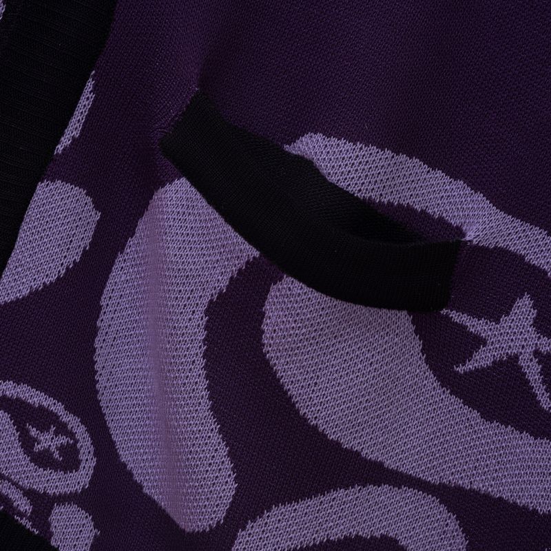 Milkyway Knit Cardigan - Purple, Soft Purple & Black