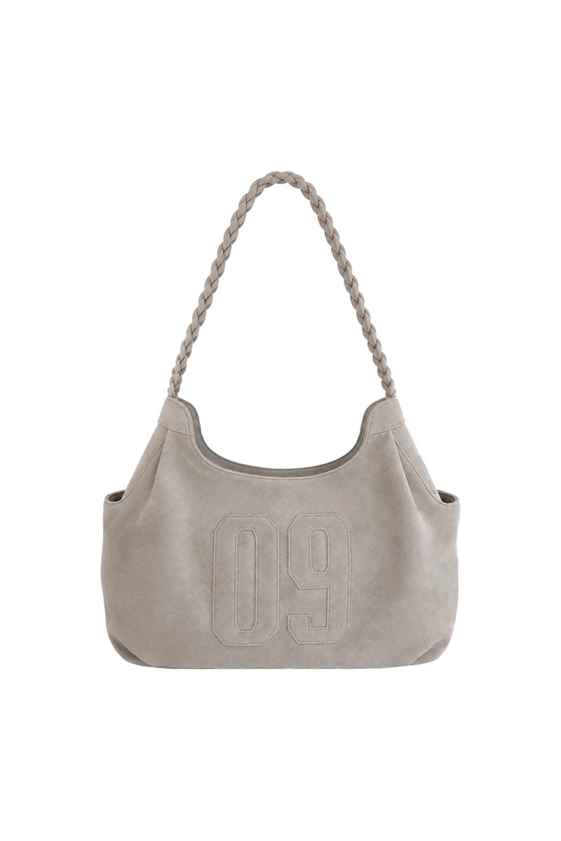 Kleesier（クリーシーア）の「09 numbering hobo bag, Beige（Bags）」