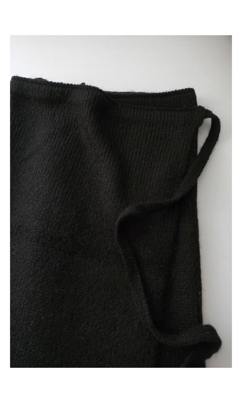 vase knit wrap skirt (2C)